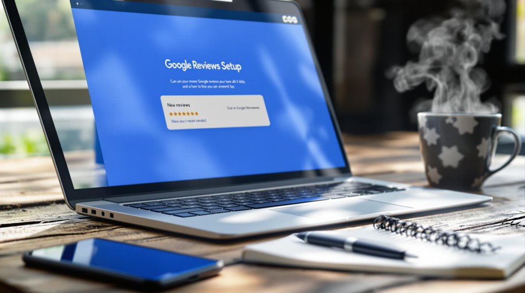 set up google reviews